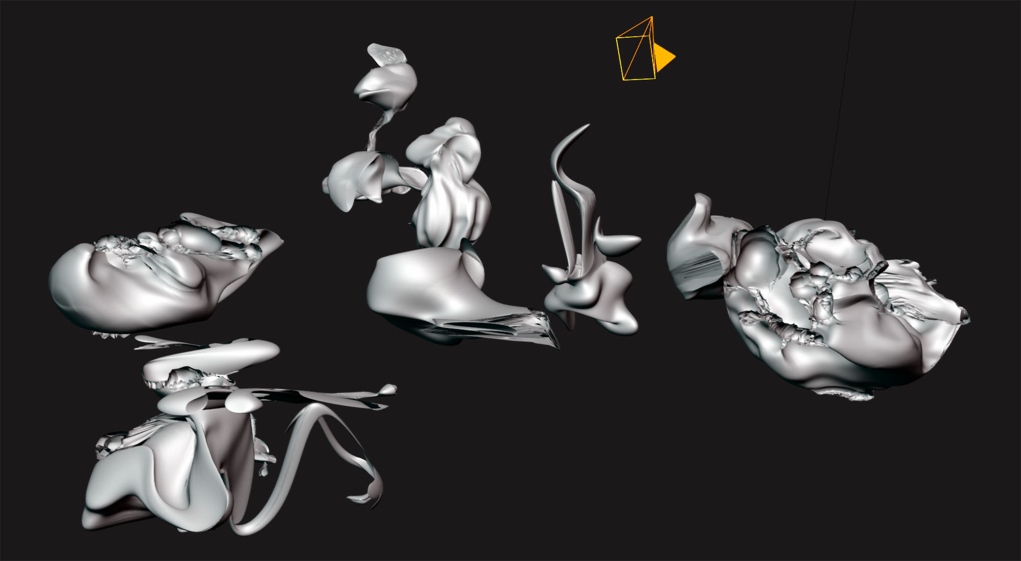 Digital 3D sculpture by Chiara Passa